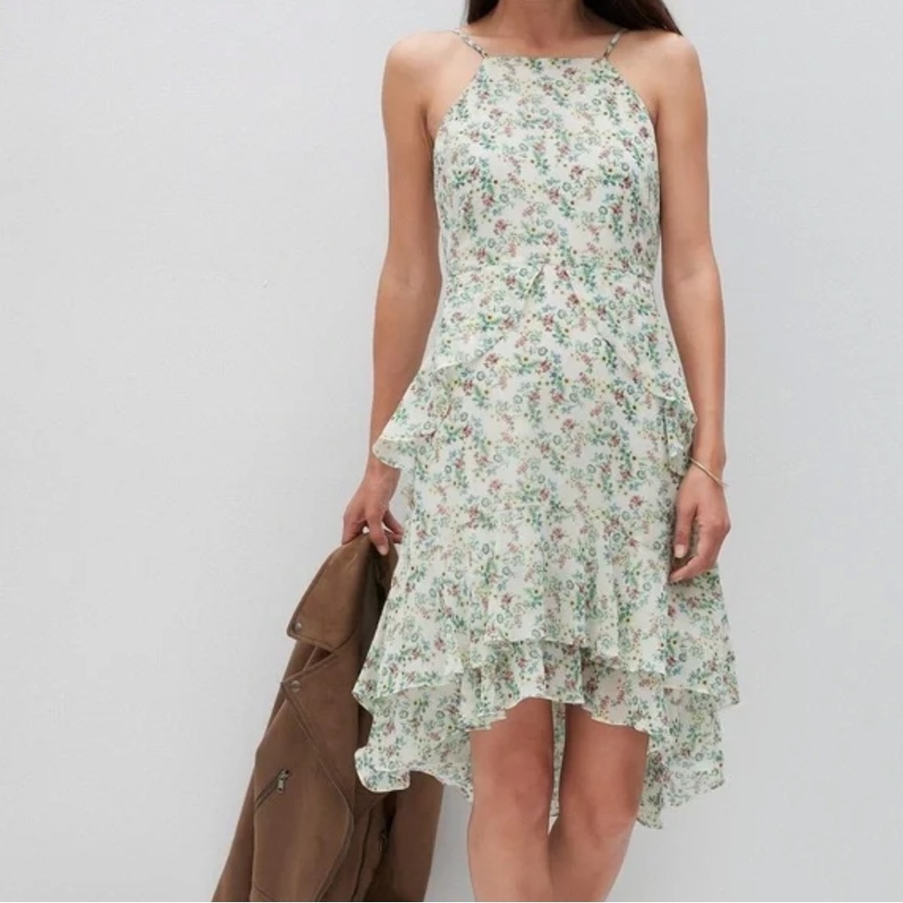 NWT Banana Republic Floral Tiered Ruffle Dress